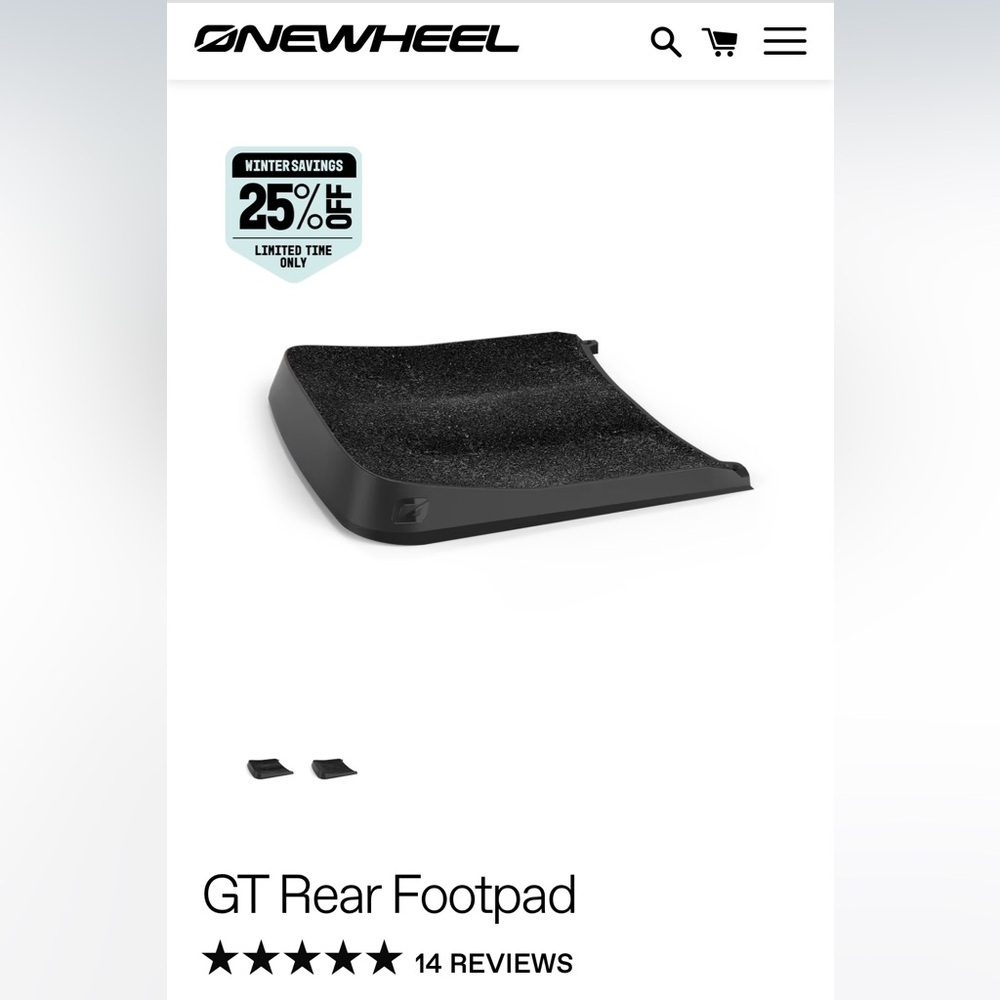 NIB ONEWHEEL GT Love Hump Rear Footpad